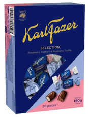 Конфеты Fazer Selection малиновый йогурт и черничный трюфель, 150г
