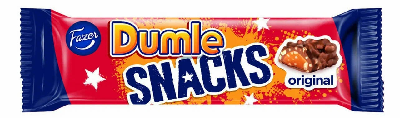 Батончик Fazer Dumle Snacks шоколадный, 40г