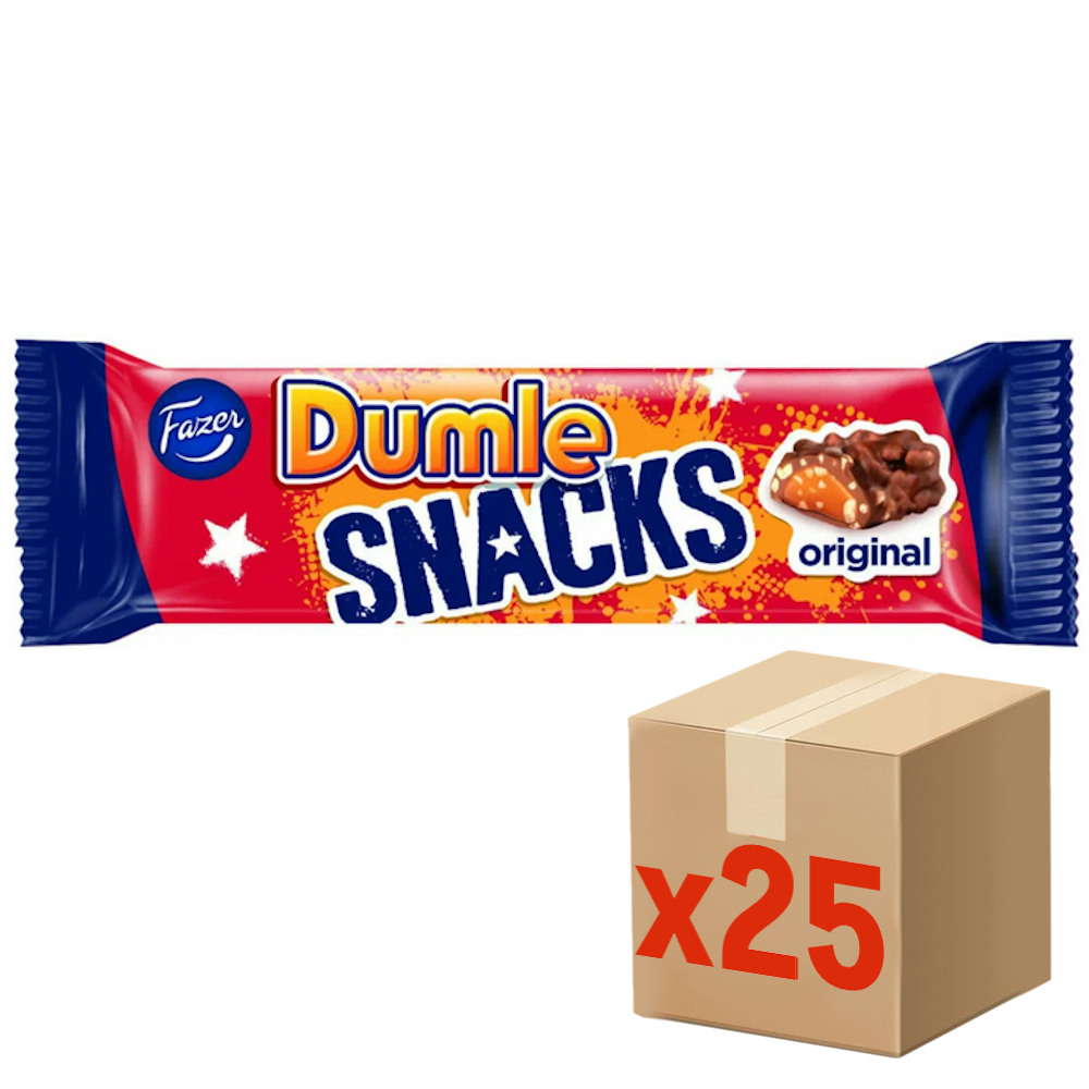 Батончик Fazer Dumle Snacks шоколадный, 40г x 25 шт