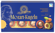 Конфеты Henry Lambertz Mozart марципан в молочном шоколаде, 160г