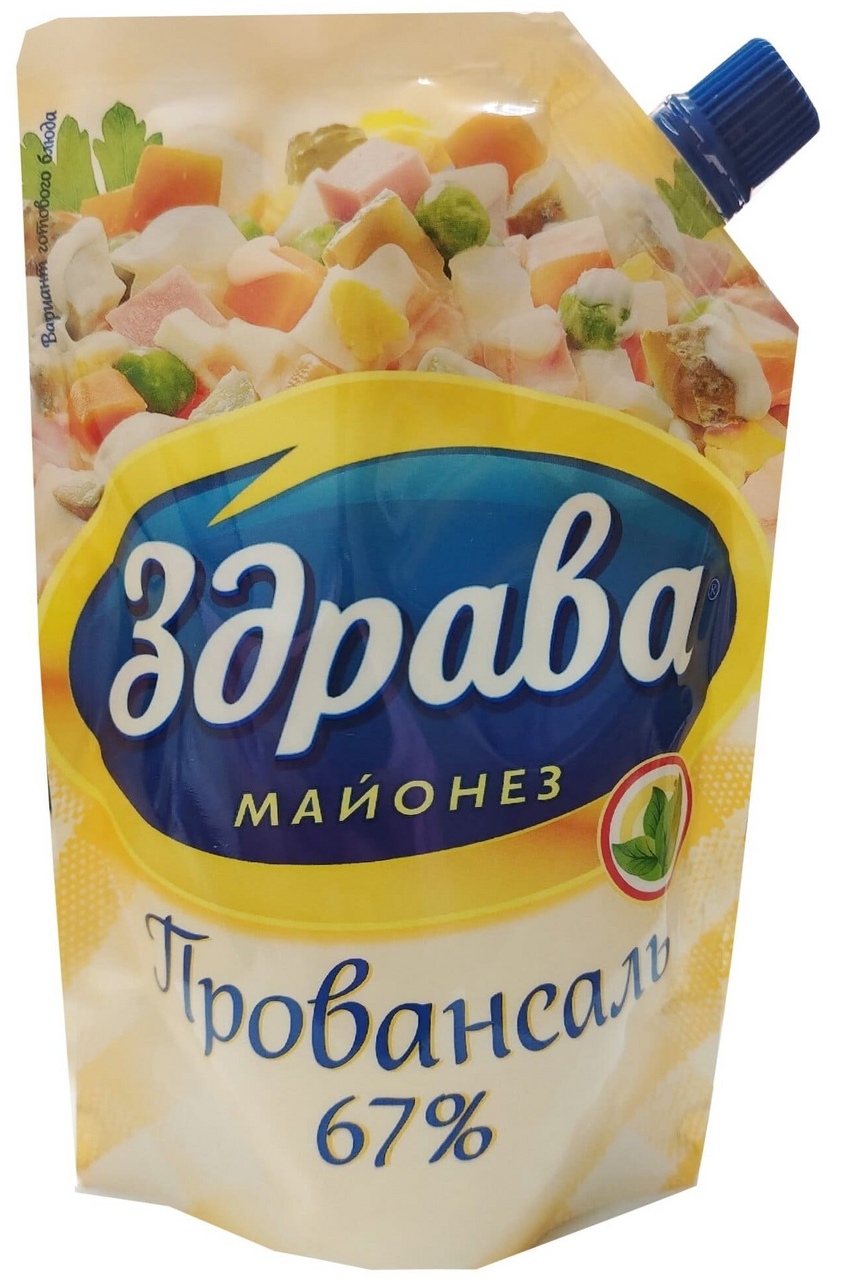 Майонез Здрава Провансаль 67%, 350мл