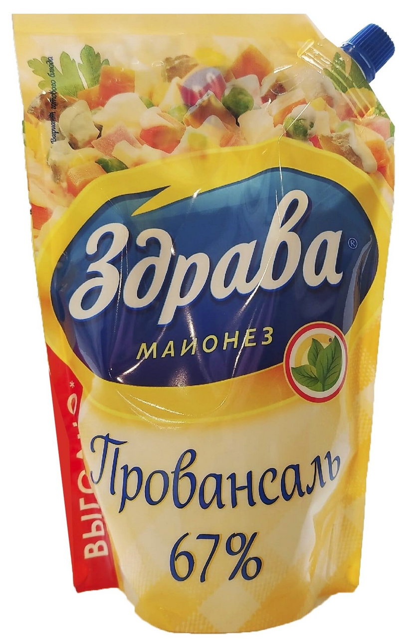 Майонез Здрава Провансаль 67%, 630мл