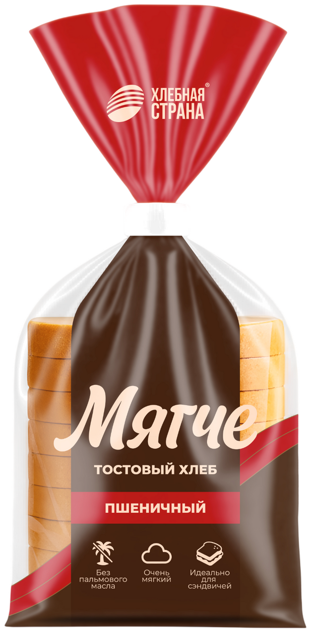 Хлеб пшеничный Хлебная страна тостовый, 470г