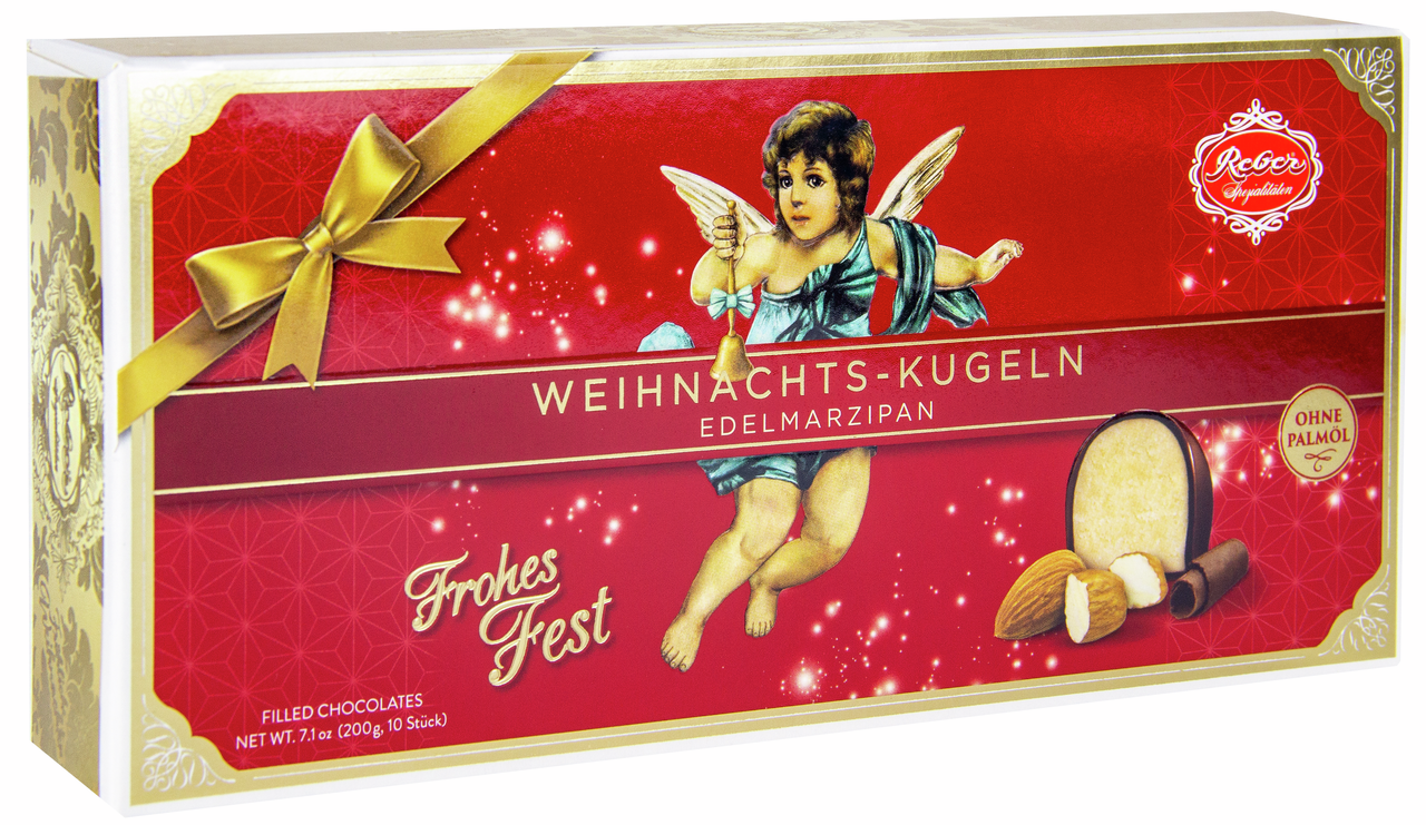 Конфеты Reber Mittelmeermarzipan-Kugeln шоколадные, 200г