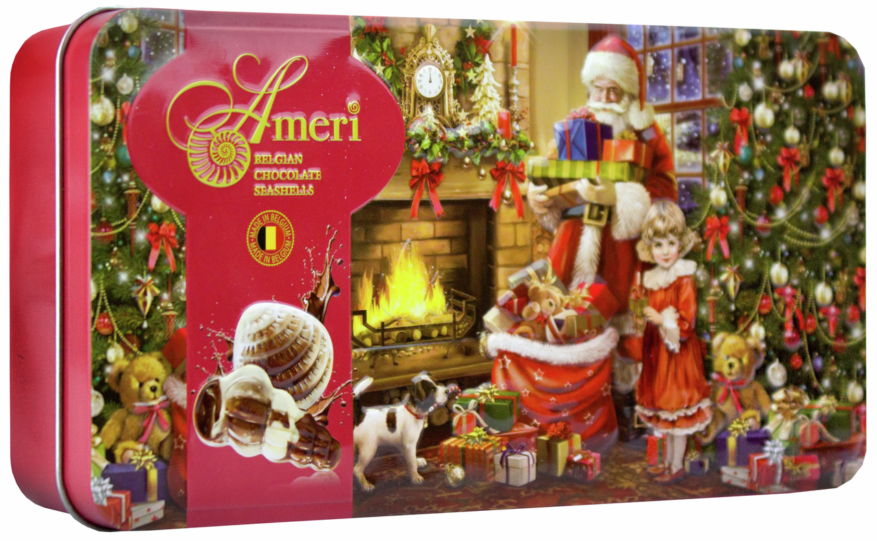 Конфеты Ameri Ракушки с пралине шоколадные, 125г