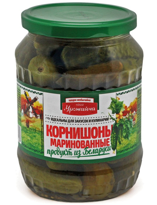 Корнишоны Урожайна маринованные, 680г