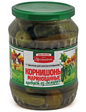 Корнишоны Урожайна маринованные, 680г