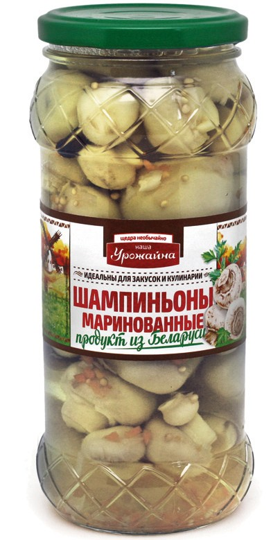 Шампиньоны Урожайна маринованные, 330г