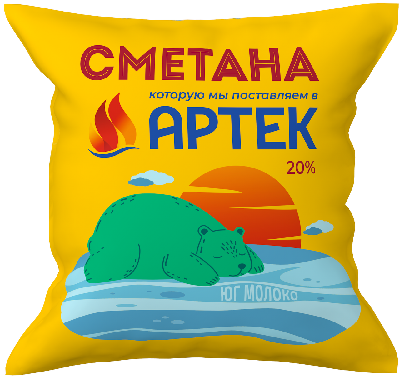 Сметана Артек 20%, 400г