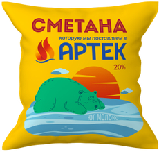 Сметана Артек 20%, 400г