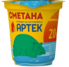 Сметана Артек 20%, 280г