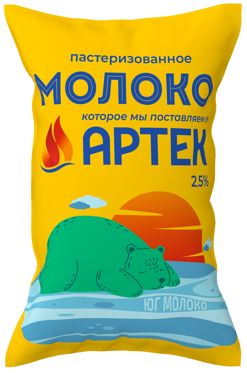 Молоко Артек пастеризованное 2.5%, 1л