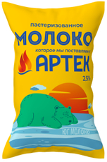 Молоко Артек пастеризованное 2.5%, 1л