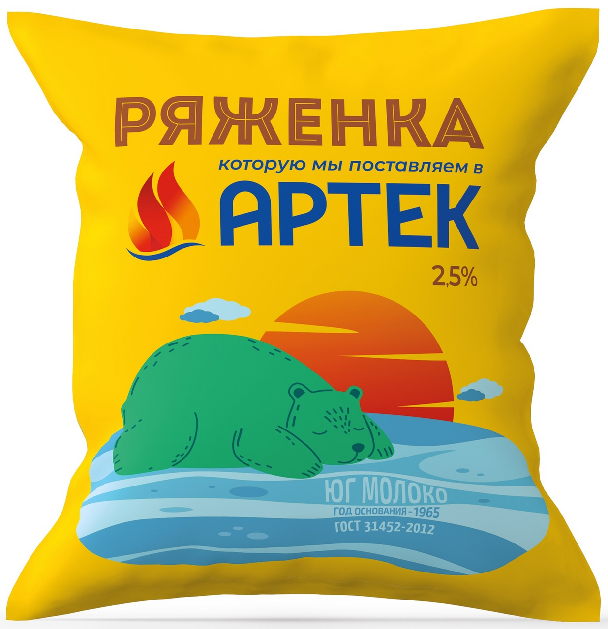 Ряженка Артек 4%, 450г