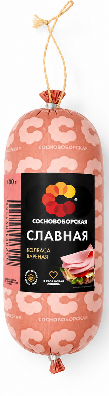 Колбаса Сосновоборская Славная вареная, 400г