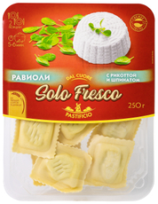 Равиоли Solo Fresco с рикоттой и шпинатом охлажденные, 250г