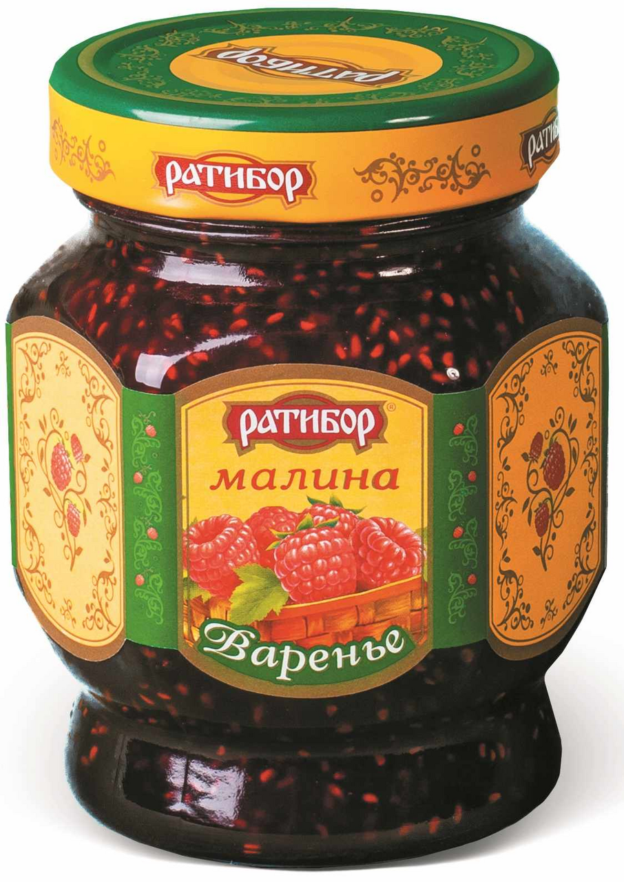 Варенье Ратибор малина, 360г