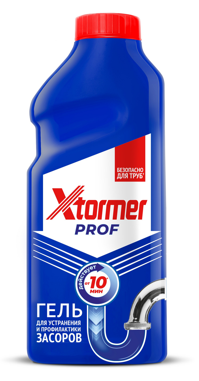 Гель для труб Xtormer Professional устранение засоров, 500мл
