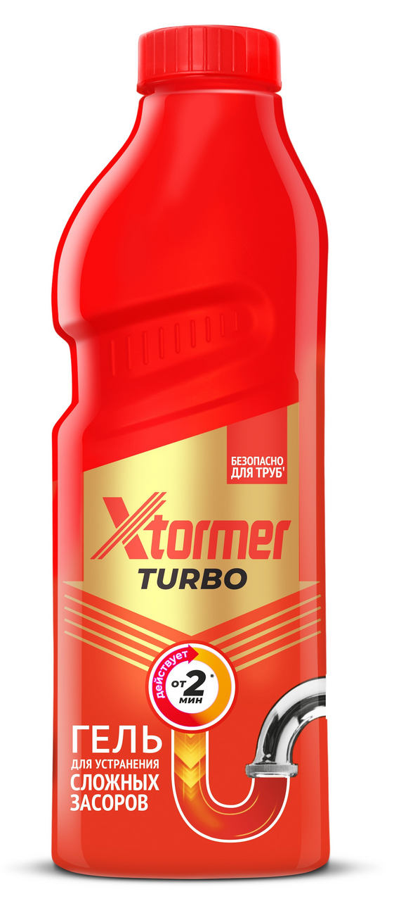 Гель для труб Xtormer Turbo устранение засоров, 1л