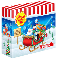 Набор подарочный Chupa Chups Fruitella Сани Деда Мороза, 205г