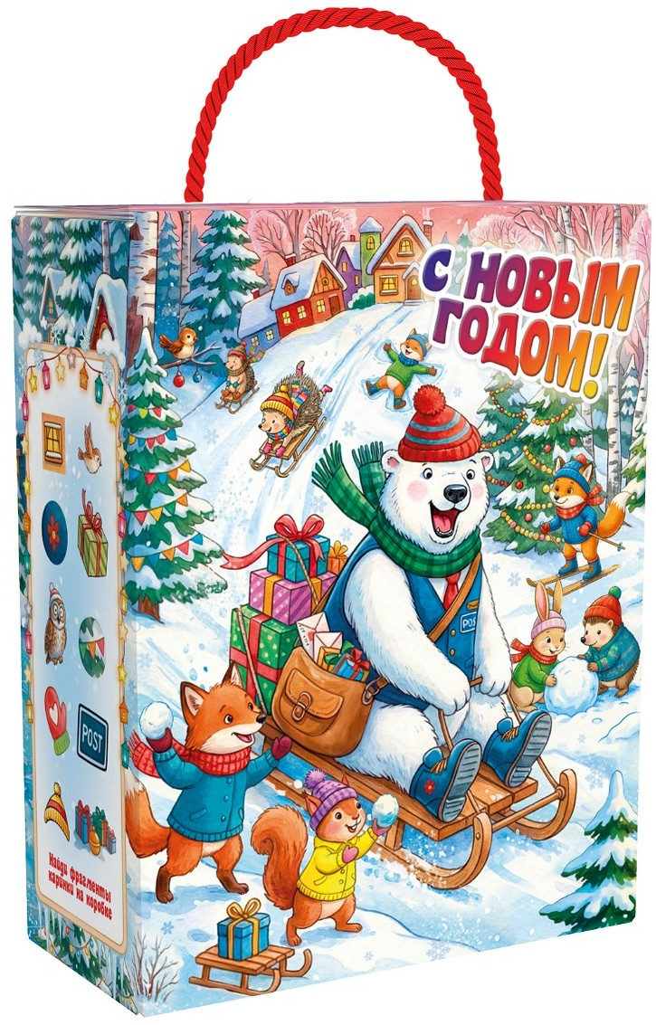 Подарок новогодний Азбука Праздника Мишутка, 1.1кг