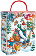 Подарок новогодний Азбука Праздника Мишутка, 1.1кг