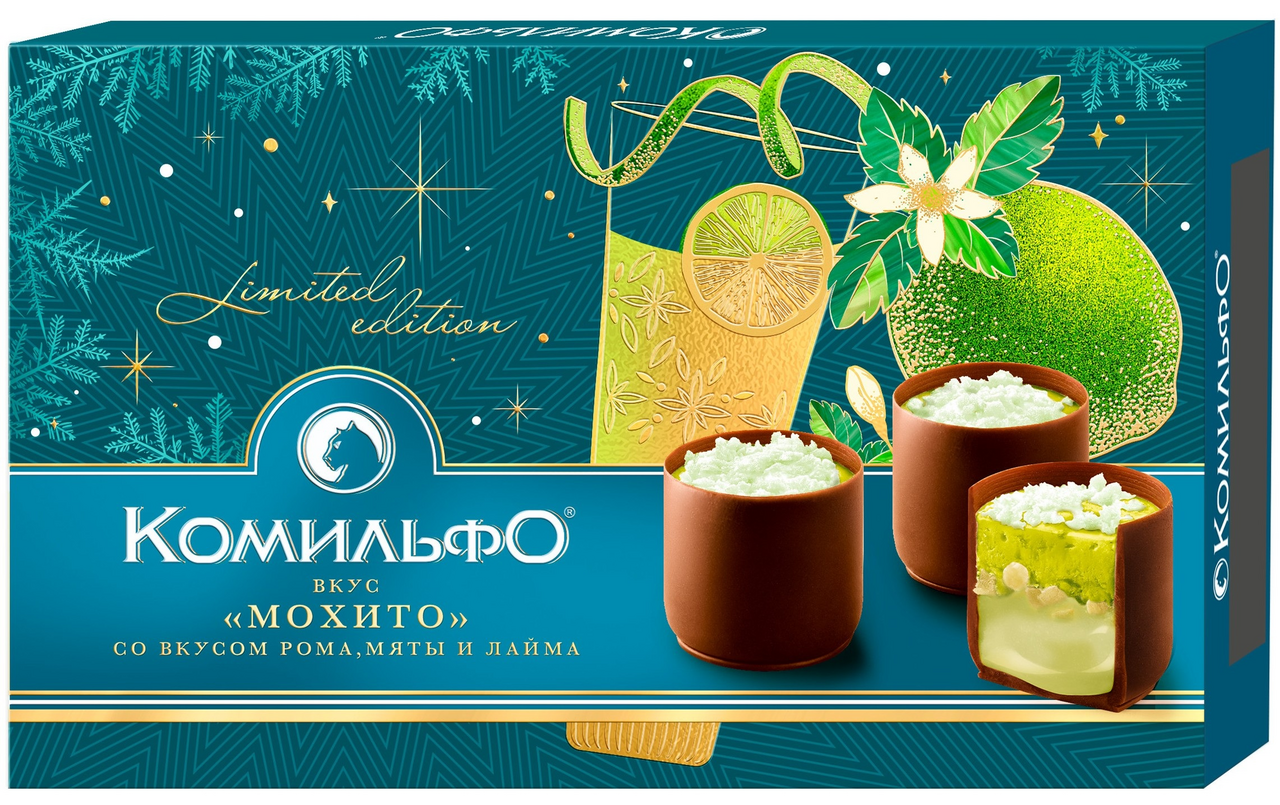 Конфеты Комильфо Мохито шоколадные, 116г