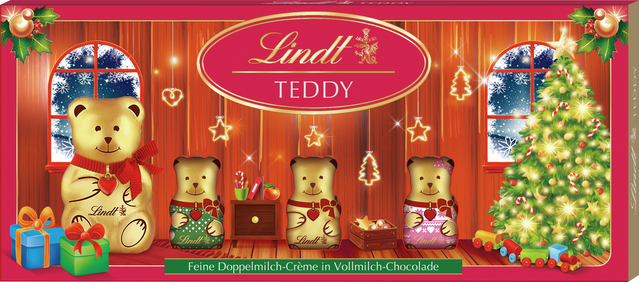 Шоколад Lindt Teddy друзья медвежонка фигурный, 96г