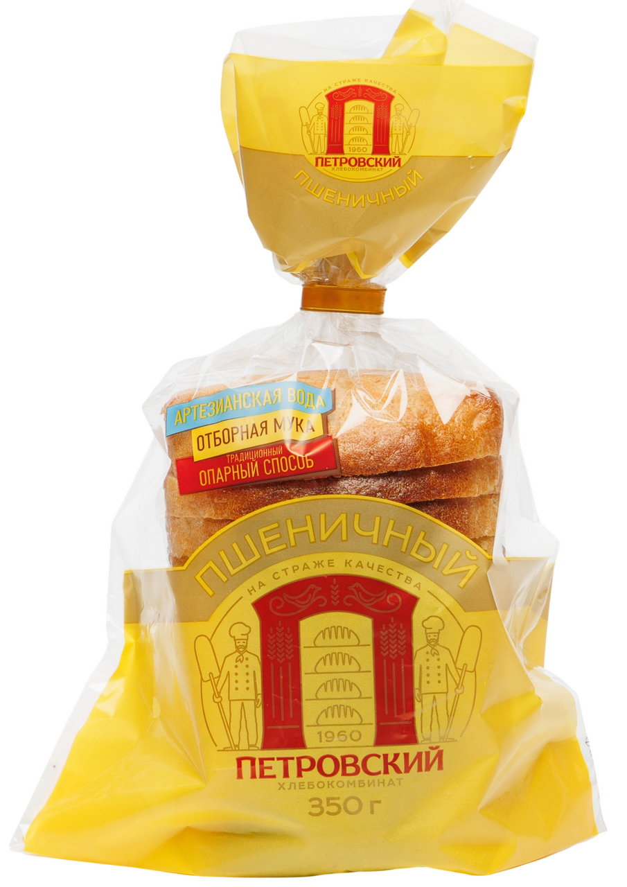 Хлеб Петровский ХК пшеничный нарезка, 350г