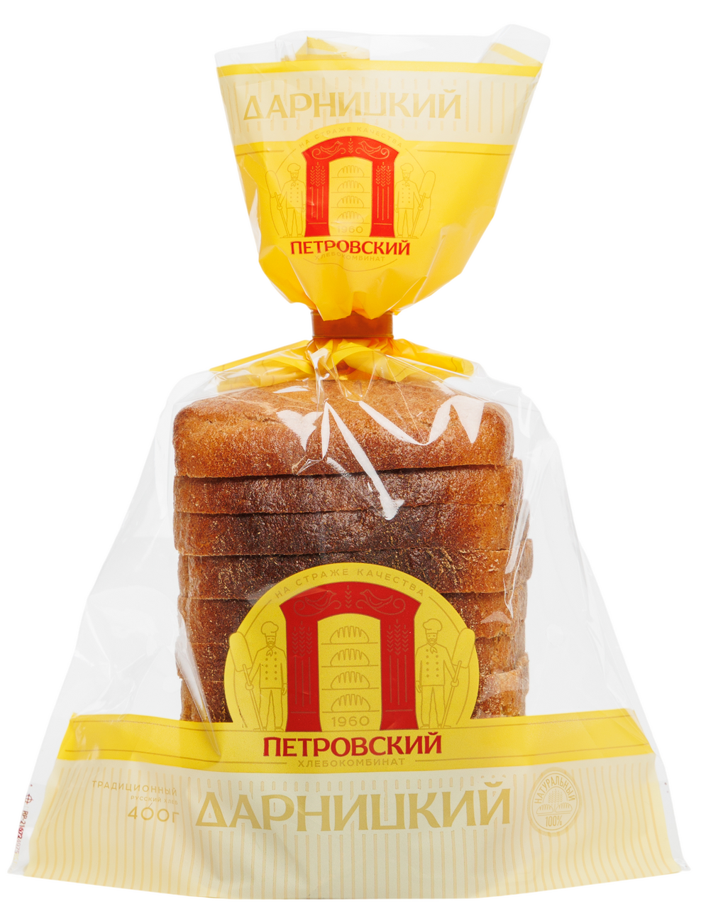 Хлеб Петровский ХК Дарницкий формовой нарезка, 400г