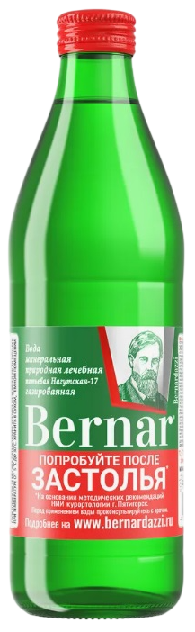 Вода Bernar минеральная лечебная газированная, 450мл
