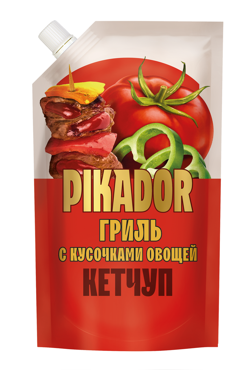 Кетчуп Pikador Гриль с кусочками овощей, 300г