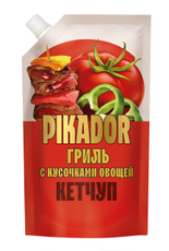 Кетчуп Pikador Гриль с кусочками овощей, 300г