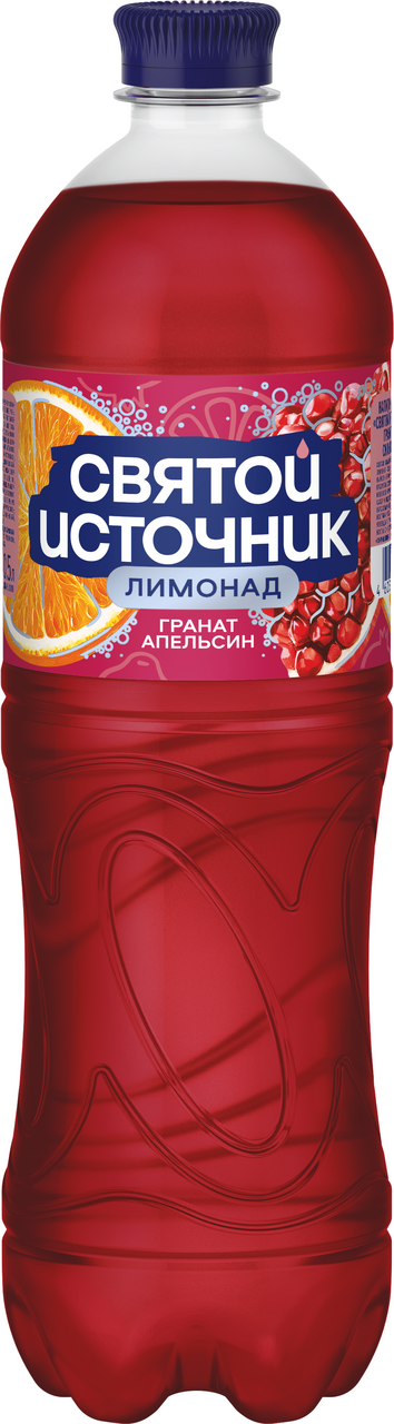 Напиток Святой Источник лимонад гранат и апельсин газированный, 1л