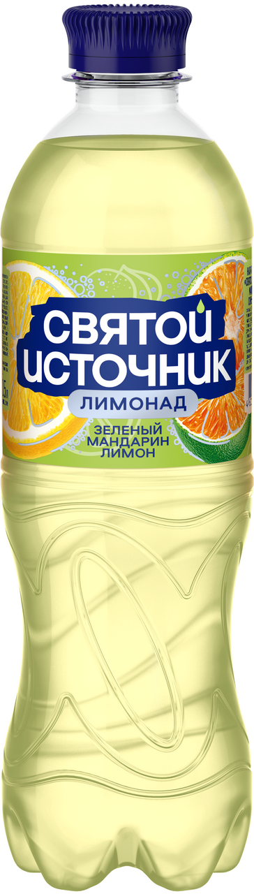 Напиток Святой Источник лимонад мандарин и лимон газированный, 500мл