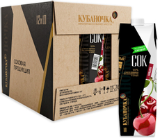 Сок Кубаночка вишневый, 1л x 12 шт