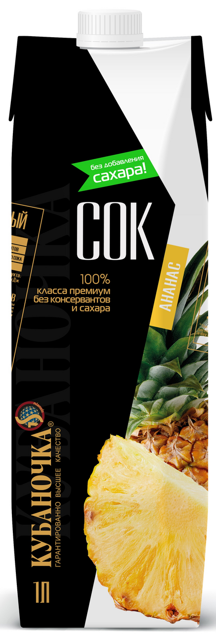 Сок Кубаночка ананасовый, 1л
