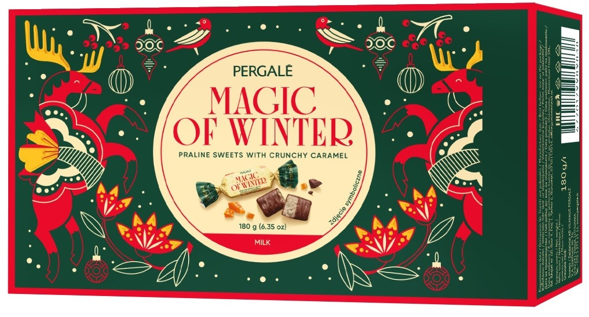 Конфеты Pergale шоколадные магия зимы ассорти, 180г
