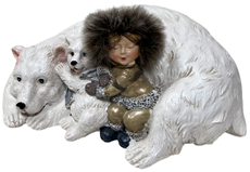 Фигурка Полярный медведь и ребенок, 8см