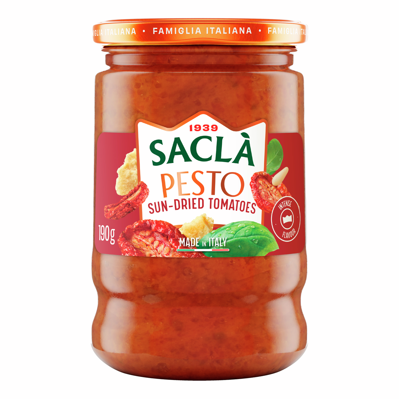 Соус Sacla Песто с томатами и базиликом, 190г