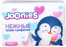 Салфетки бумажные Joonies 3 слоя, 150шт