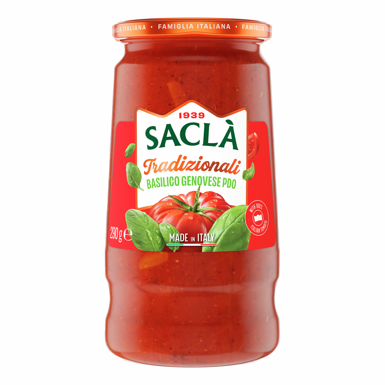Соус Sacla Tradizionali томатный с базиликом, 290г