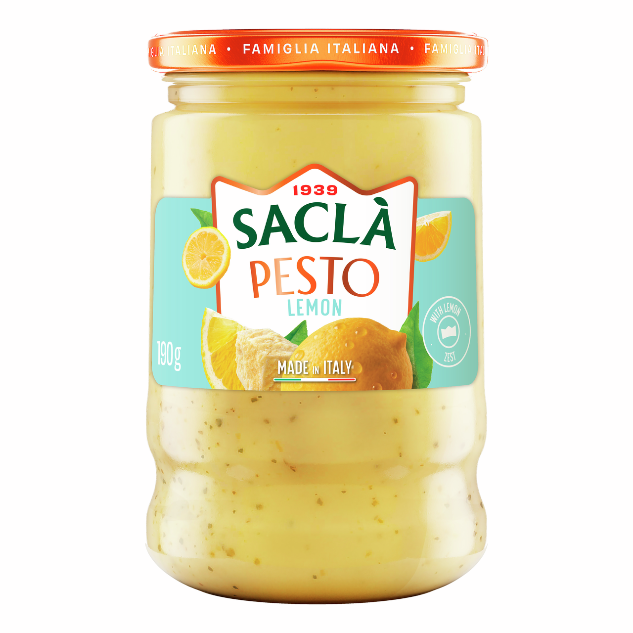 Соус Sacla песто с лимоном, 190г