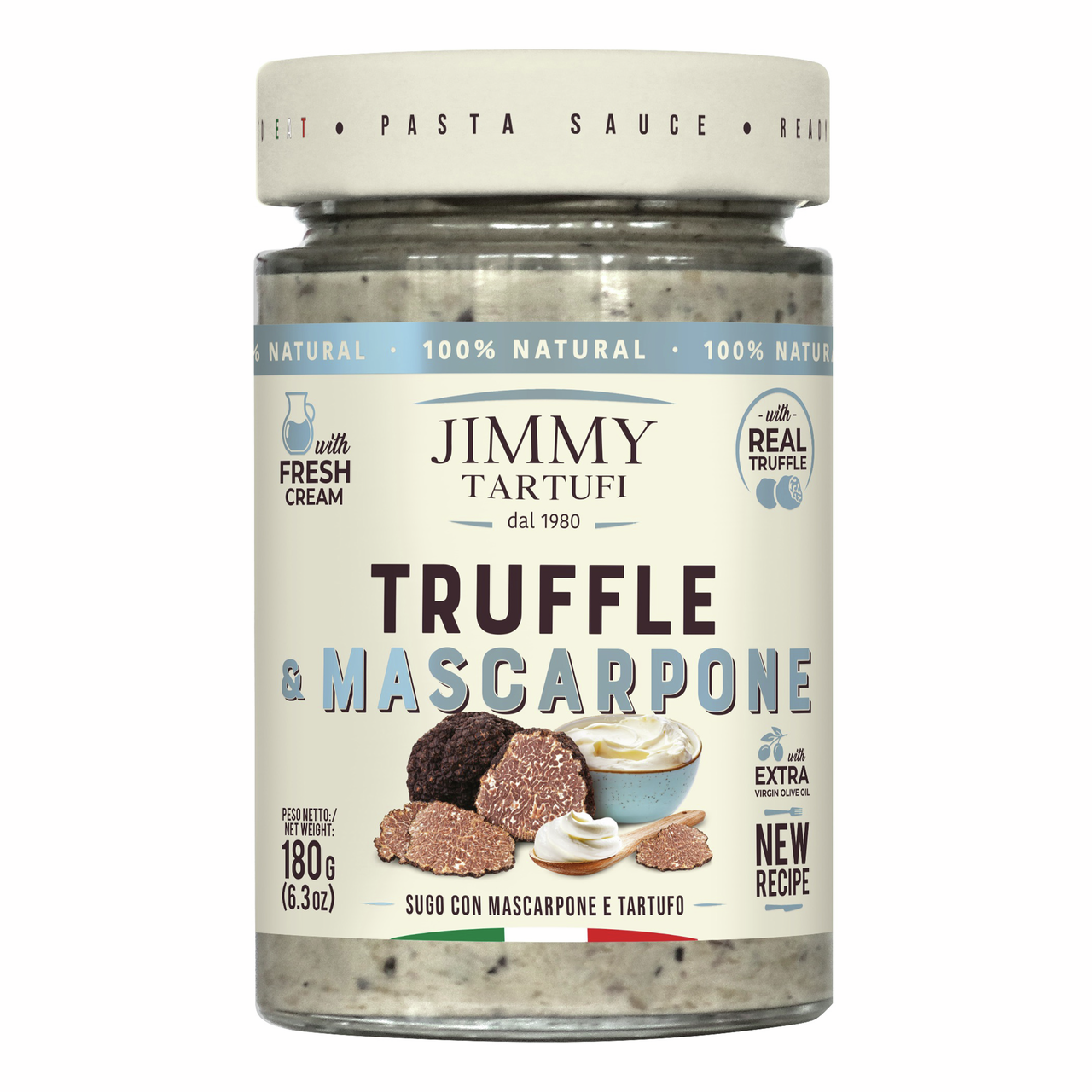 Соус сливочный Tartufi Jimmy Трюфельный и сыром маскарпоне, 180г