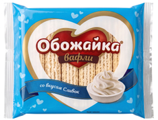 Вафли Обожайка со вкусом сливок, 225г