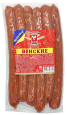 Колбаски ГМК Венские полукопченые, 350г