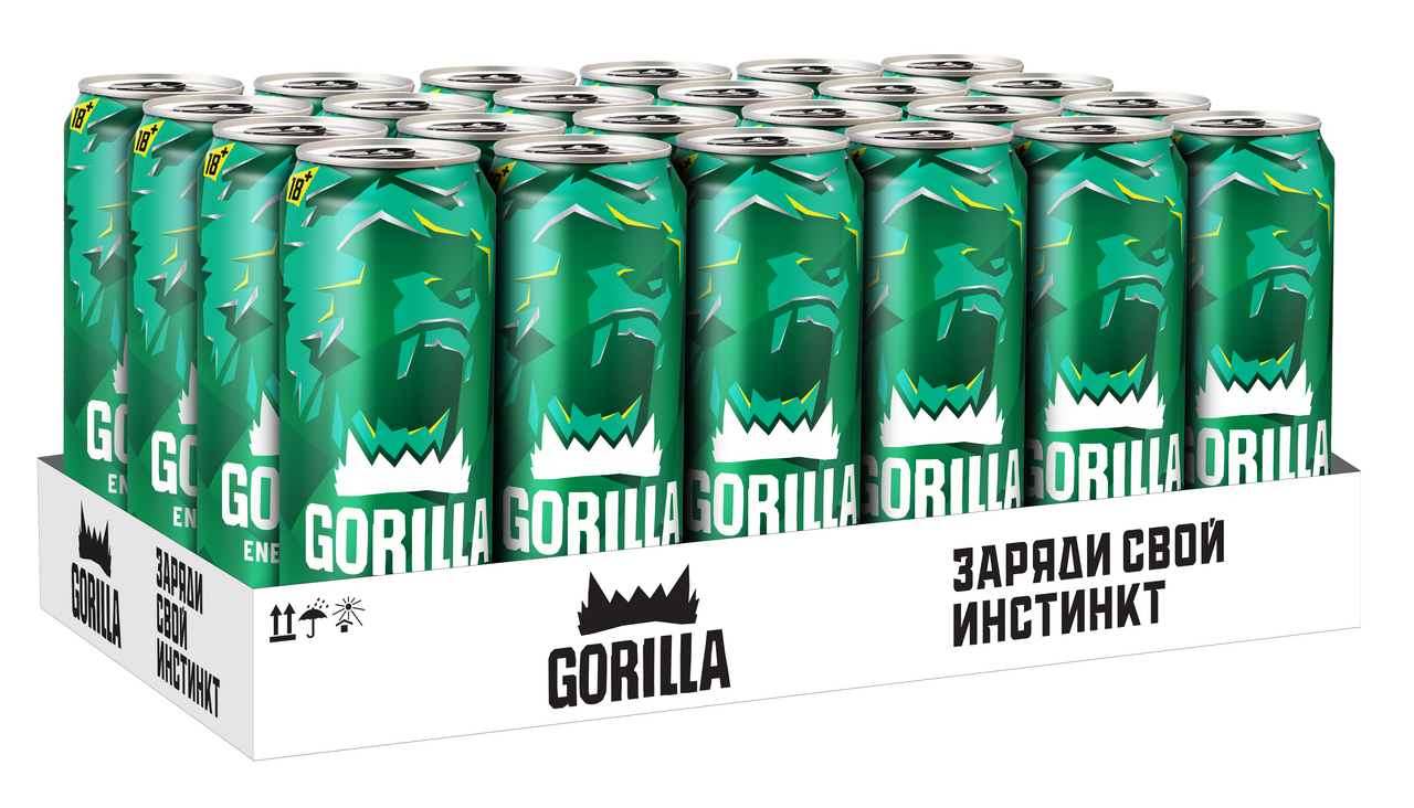 Энергетический напиток Gorilla мохито, 450мл x 24 шт