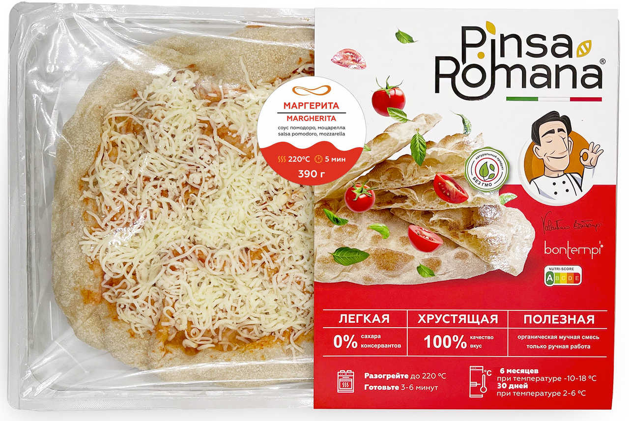 Пицца Pinsa Romana Маргарита охлажденная, 390г