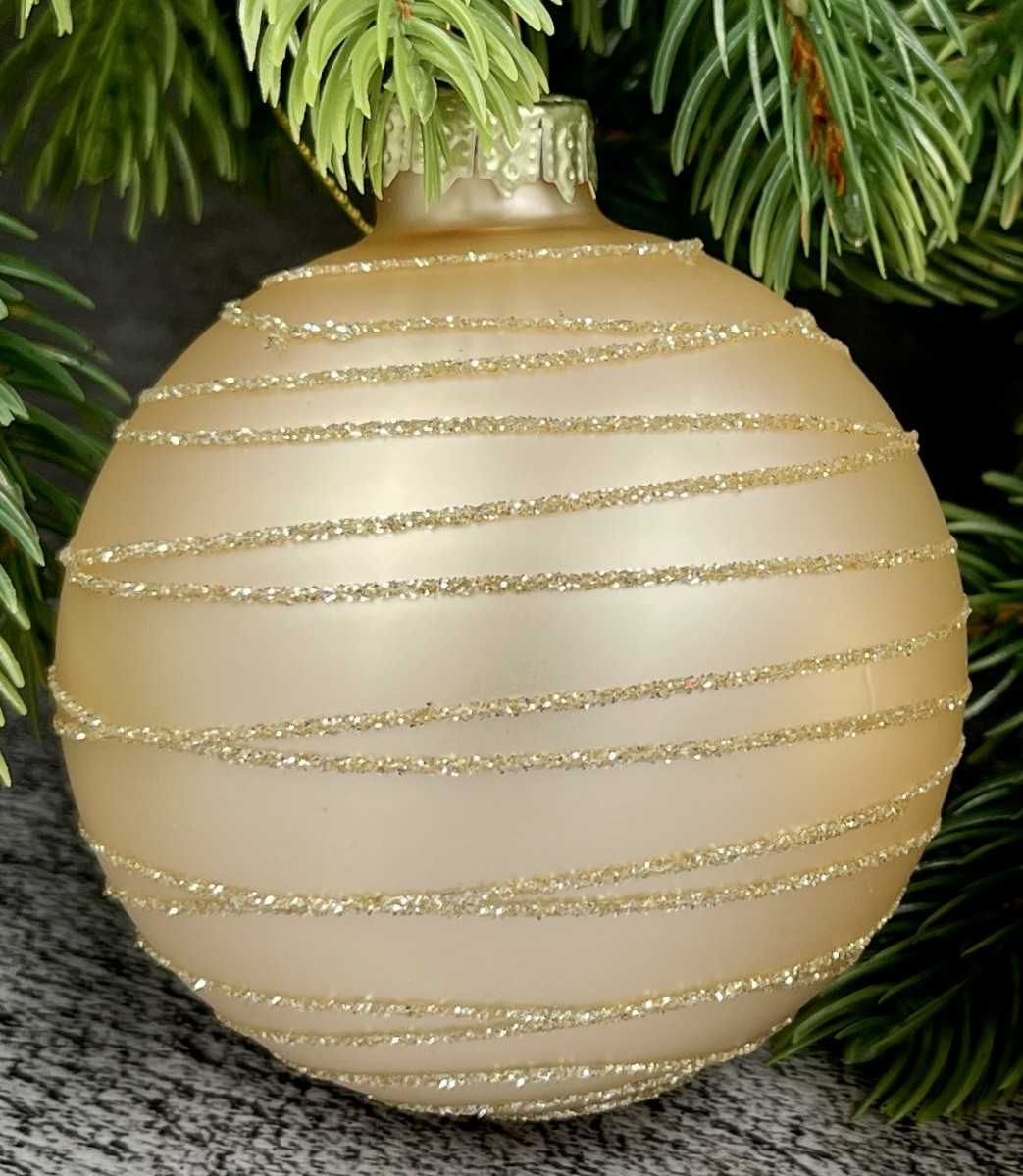 Шар елочный Christmasdeluxe шампань, 7см