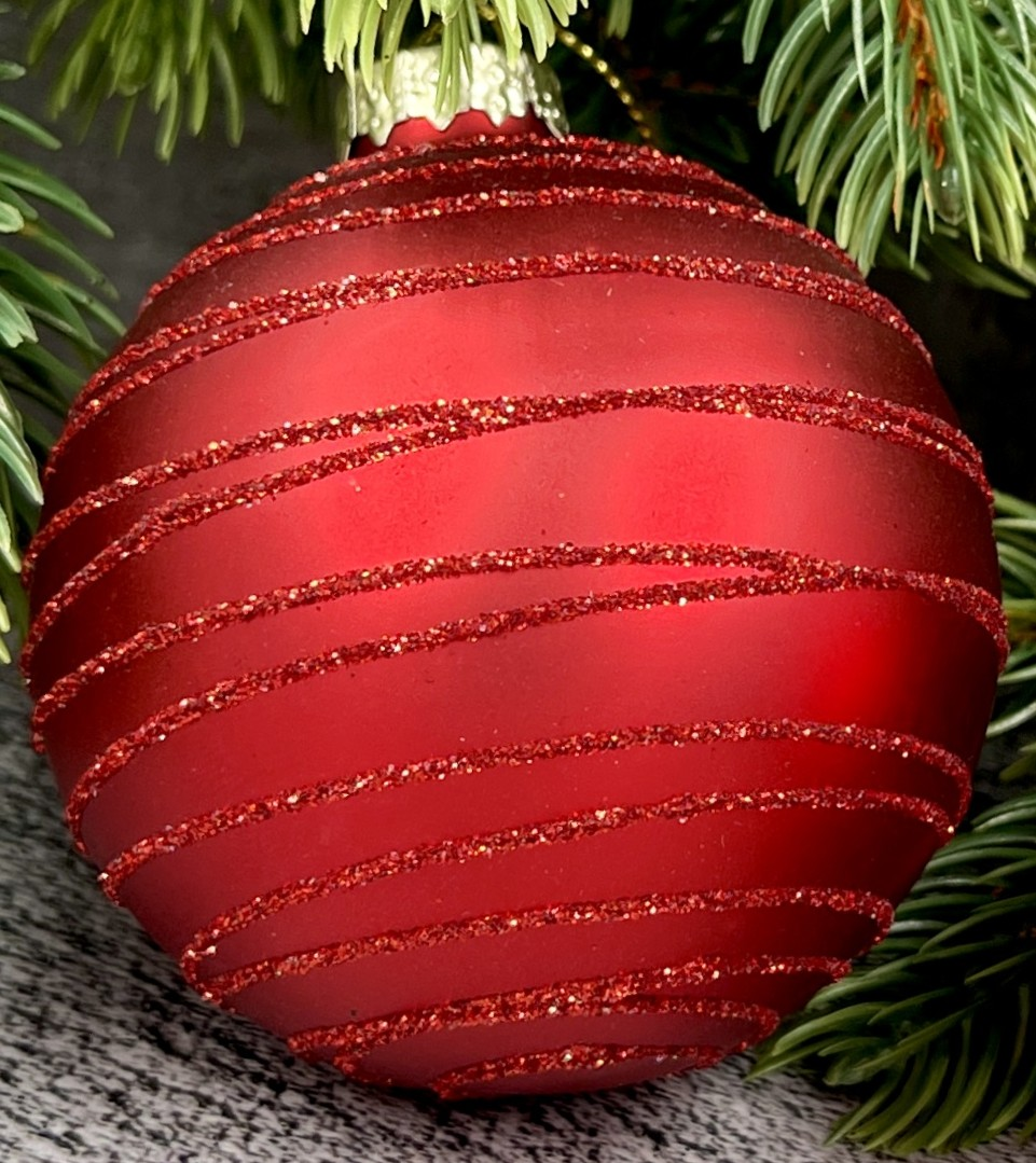 Шар елочный Christmasdeluxe красный, 7см